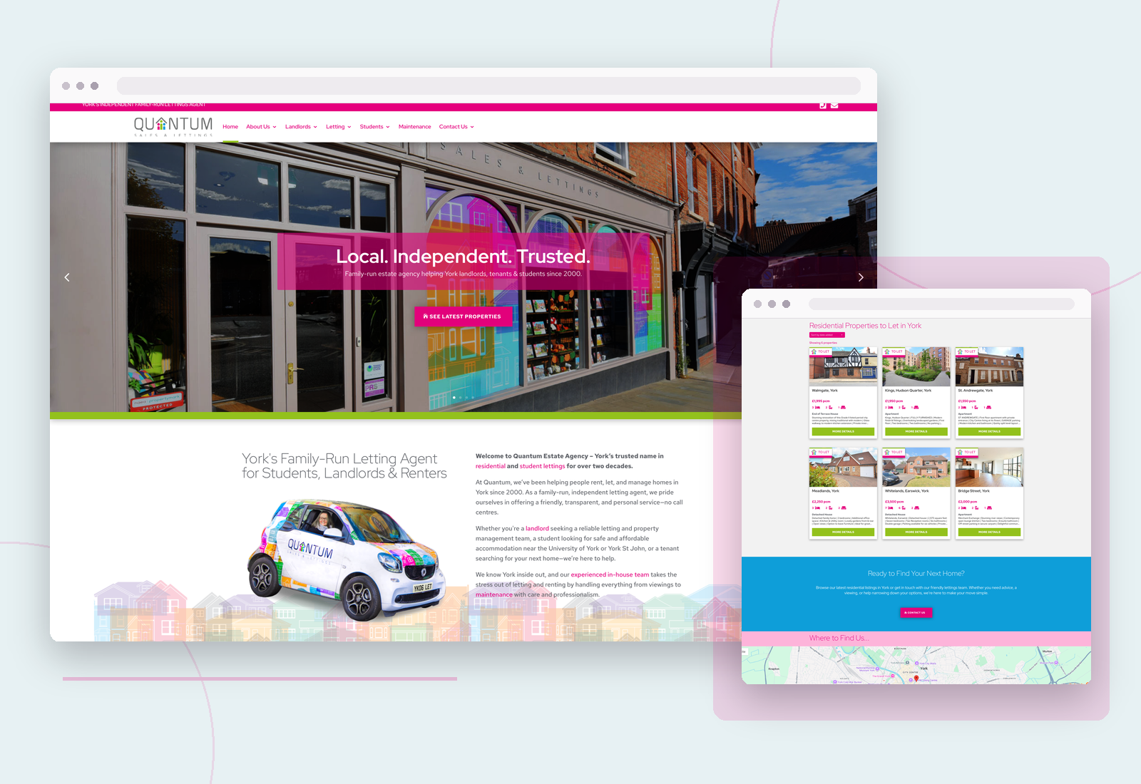 appletree-portfolio-quantum quantum estate agency website design and development